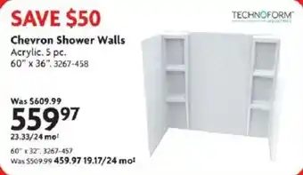Home Hardware Chevron Shower Walls offer