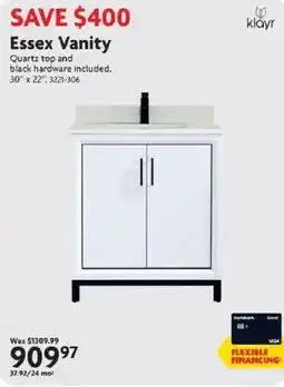 Home Hardware Essex vanity offer