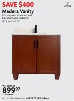 Home Hardware Madera Vanity offer