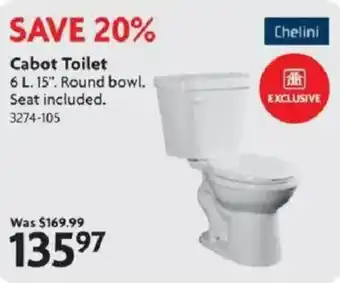 Home Hardware Cabot Toilet offer