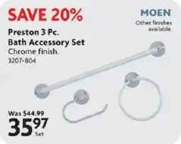 Home Hardware Preston bath accessory set offer