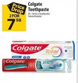 Co-op Colgate Toothpaste offer