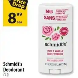 Co-op Schmidt's Deodorant offer
