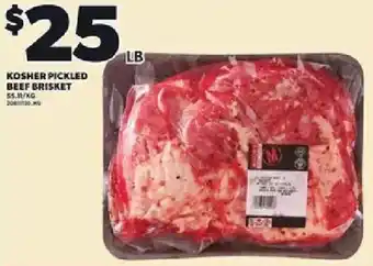 Loblaws Kosher pickled beef brisket offer