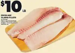 Loblaws Fresh ASC tilapia fillets offer