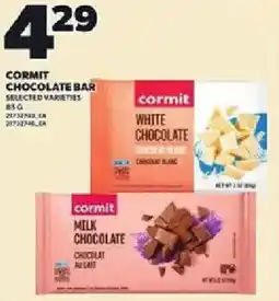 Loblaws Cormit chocolate bar offer