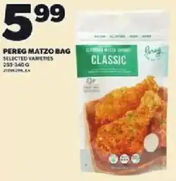 Loblaws Pereg matzo bag offer