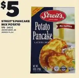 Loblaws Streit's pancake mix potato offer