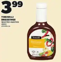 Loblaws Tonnelli dressings offer