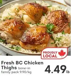 IGA Fresh BC Chicken Thighs offer