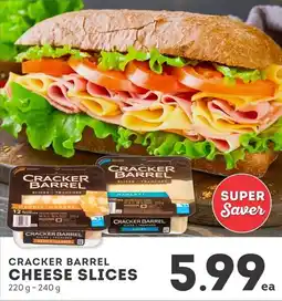 IGA Cracker barrel cheese slices offer