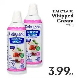 IGA Dairyland whipped cream offer