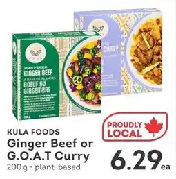 IGA Kula foods ginger beef or G.O.A.T curry offer