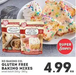 IGA XO baking co. gluten free baking mixes offer