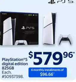 Walmart PlayStation 5 digital edition 825GB offer