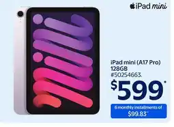 Walmart iPad mini (A17 Pro) 128GB offer