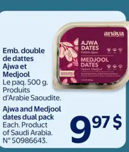 Walmart Ajwa and Medjool dates dual pack offer