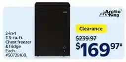 Walmart Arctic King 2-in-1 Chest Freezer & Fridge offer