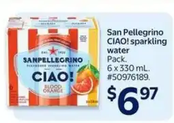 Walmart San Pellegrino CIAO! sparkling water offer