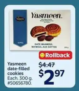 Walmart Yasmeen date-filled cookies offer
