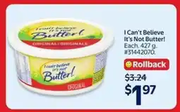 Walmart I Can't Believe It's Not Butter! offer