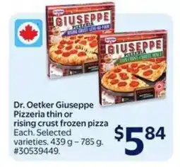 Walmart Dr. Oetker Giuseppe Pizzeria Thin or Rising Crust Frozen Pizza offer