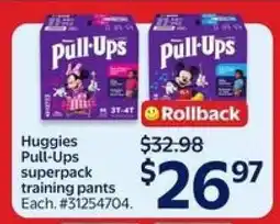 Walmart Huggies Pull-Ups Superpack offer