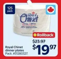 Walmart Royal Chinet Dinner Plates offer
