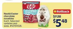 Walmart Nestlé Easter chocolate novelties offer