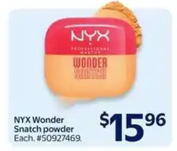 Walmart NYX Wonder Snatch powder offer