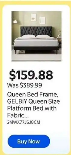 Walmart Queen Bed Frame offer
