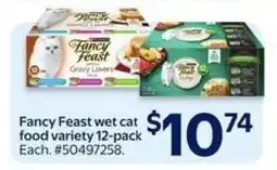 Walmart Fancy Feast wet cat food variety 12-pack offer