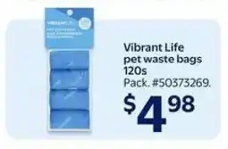 Walmart Vibrant Life pet waste bags offer