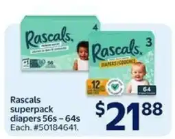 Walmart Rascals superpack diapers offer