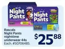 Walmart Rascals Night Pants offer