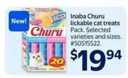 Walmart Inaba Churu lickable cat treats Pack offer