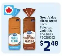 Walmart Great Value Sliced Bread offer