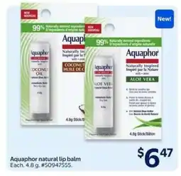 Walmart Aquaphor natural lip balm offer