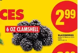 No Frills Blackberries offer