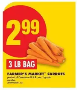 No Frills FARMER'S MARKET CARROTS offer