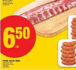 No Frills PORK BACK RIBS offer