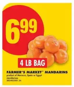 No Frills FARMER'S MARKET MANDARINS offer