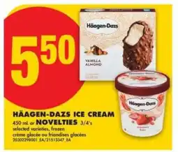No Frills HÄAGEN-DAZS ICE CREAM OR NOVELTIES offer