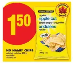 No Frills NO NAME CHIPS offer