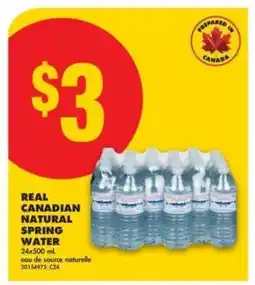No Frills REAL CANADIAN NATURAL SPRING WATER offer