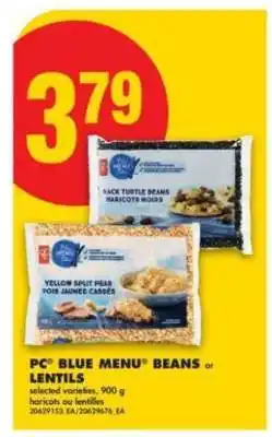 No Frills PC Blue Menu Beans or Lentils offer