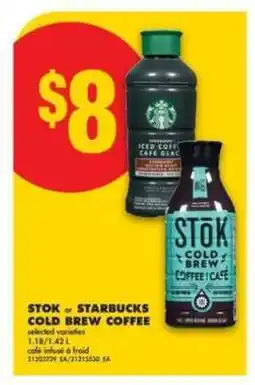 No Frills STOK or STARBUCKS COLD BREW COFFEE offer