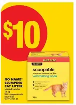 No Frills NO NAME CLUMPING CAT LITTER offer