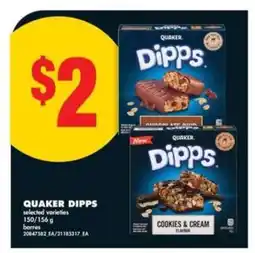 No Frills QUAKER DIPPS offer