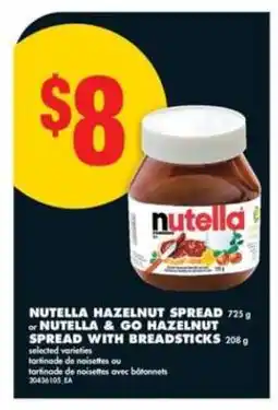 No Frills NUTELLA HAZELNUT SPREAD offer